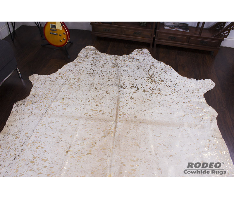 Rodeo Cowhide Gold/White Rug & Reviews Wayfair